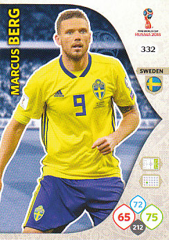 Marcus Berg Sweden Panini 2018 World Cup #332